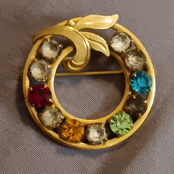 Van Dell Circle of Life Brooch 1/20 12K - Picture 3 of 7